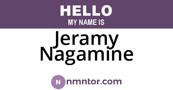 Jeramy Nagamine