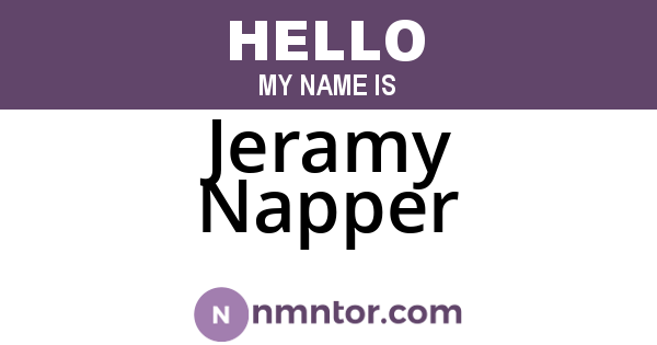 Jeramy Napper