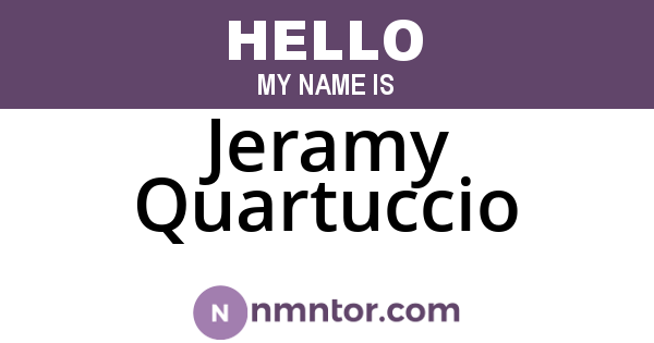 Jeramy Quartuccio
