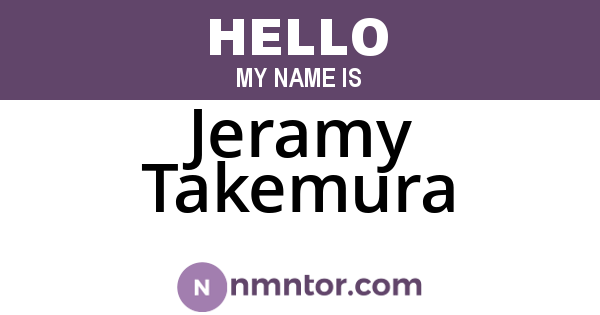 Jeramy Takemura