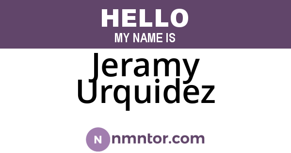 Jeramy Urquidez