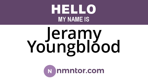 Jeramy Youngblood