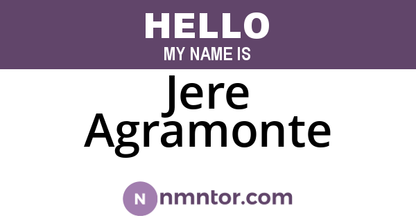 Jere Agramonte