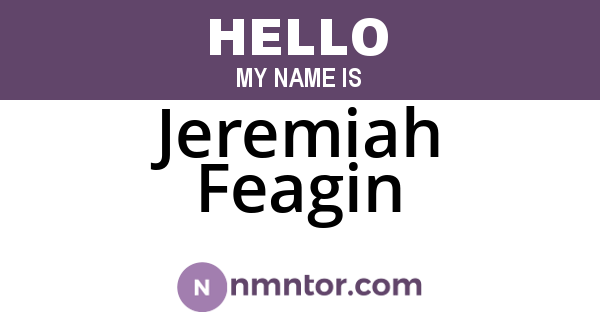 Jeremiah Feagin