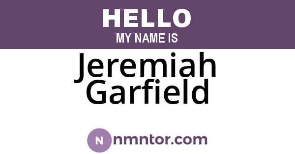 Jeremiah Garfield