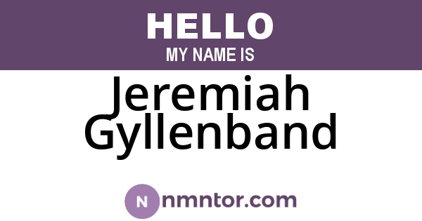 Jeremiah Gyllenband