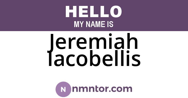 Jeremiah Iacobellis
