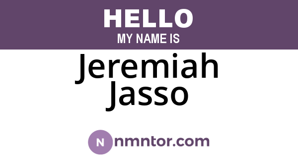 Jeremiah Jasso