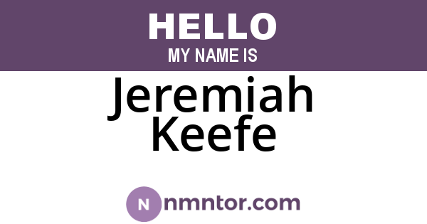 Jeremiah Keefe