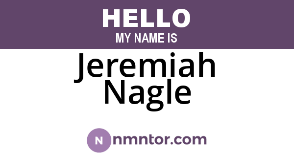 Jeremiah Nagle