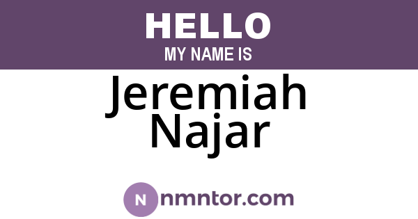 Jeremiah Najar