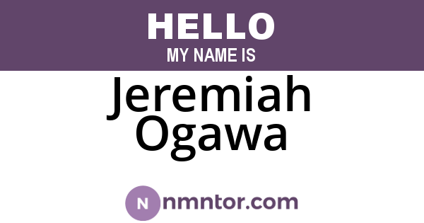 Jeremiah Ogawa
