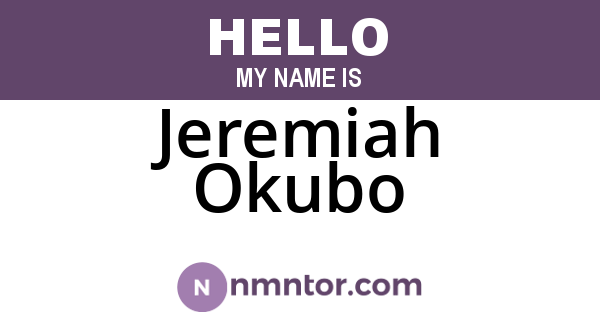 Jeremiah Okubo