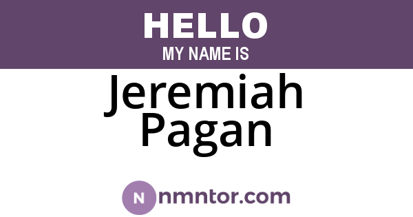 Jeremiah Pagan