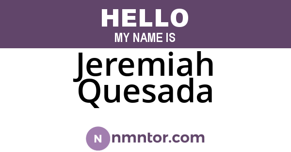 Jeremiah Quesada