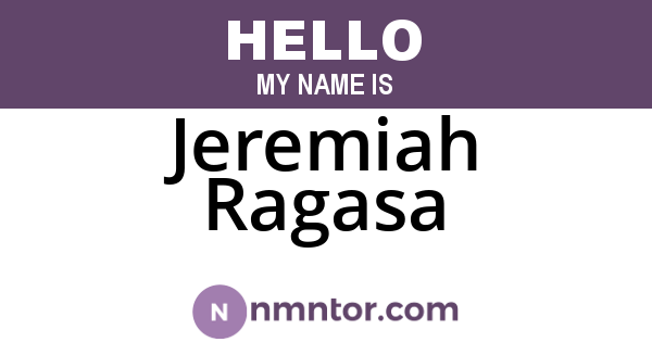 Jeremiah Ragasa