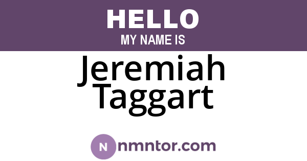 Jeremiah Taggart