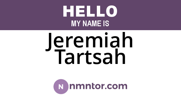 Jeremiah Tartsah