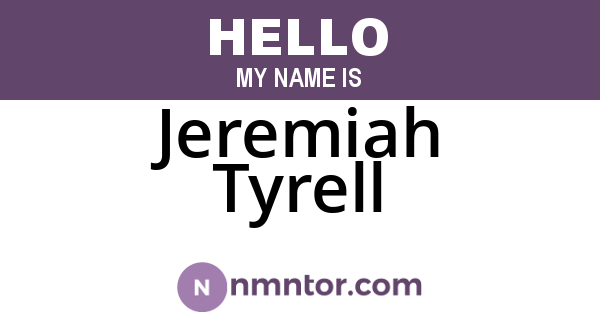 Jeremiah Tyrell