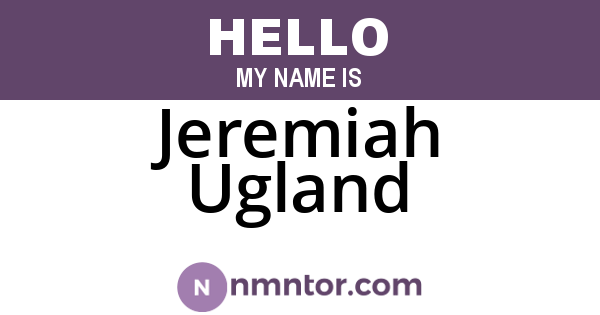 Jeremiah Ugland