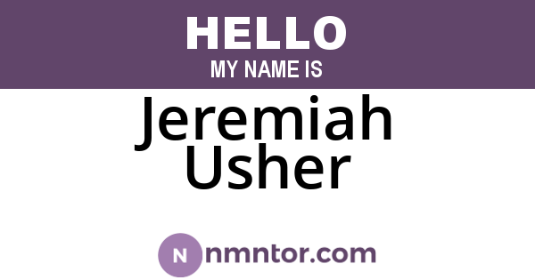 Jeremiah Usher