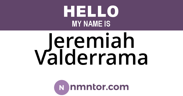 Jeremiah Valderrama