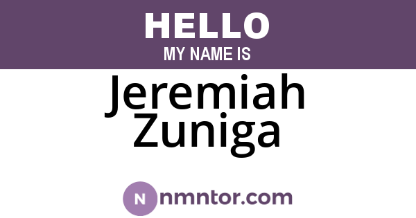 Jeremiah Zuniga