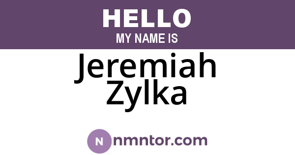 Jeremiah Zylka