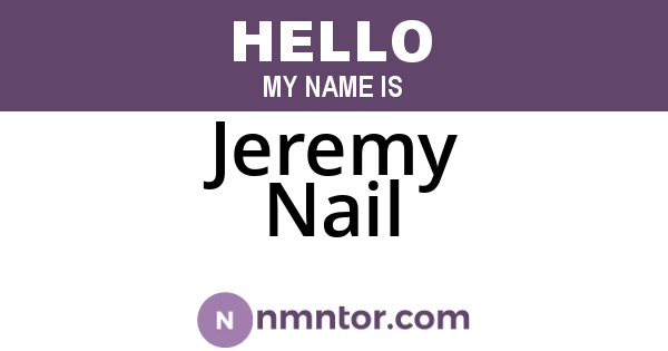 Jeremy Nail