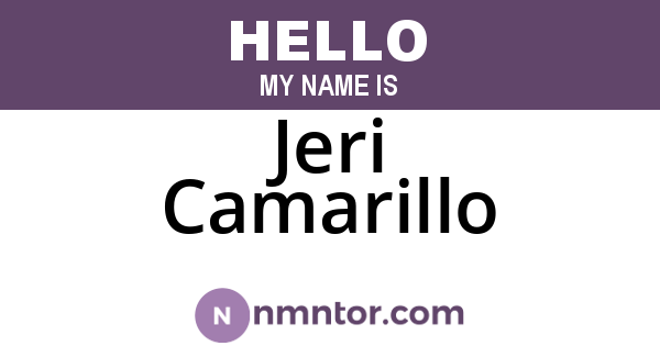 Jeri Camarillo