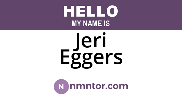 Jeri Eggers