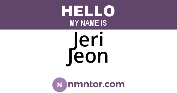 Jeri Jeon