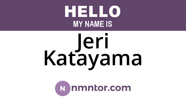 Jeri Katayama