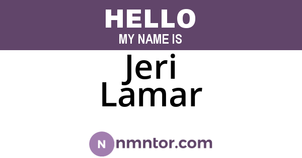 Jeri Lamar