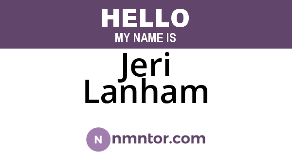 Jeri Lanham