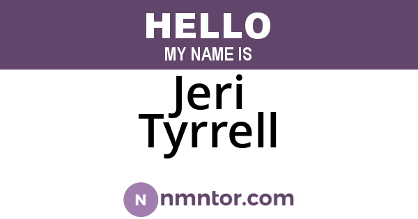 Jeri Tyrrell