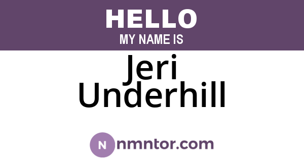 Jeri Underhill