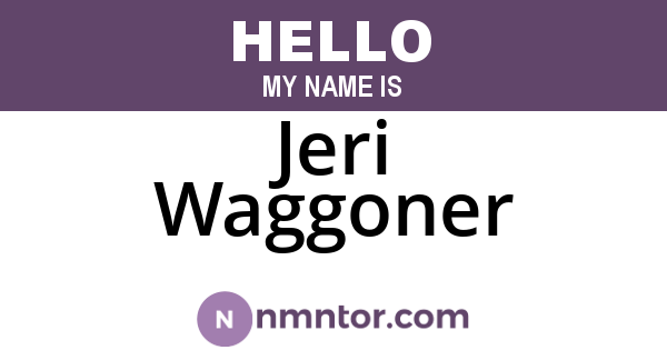 Jeri Waggoner