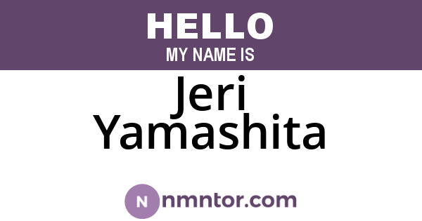 Jeri Yamashita