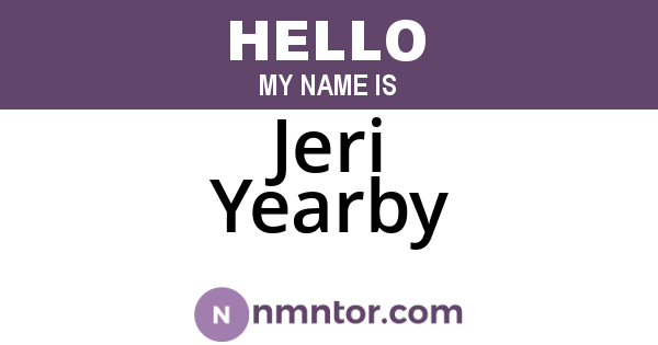 Jeri Yearby