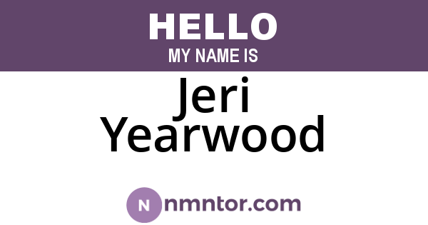 Jeri Yearwood