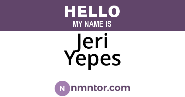 Jeri Yepes