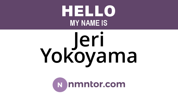Jeri Yokoyama