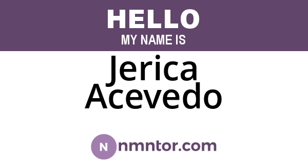 Jerica Acevedo