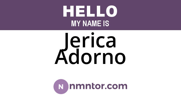Jerica Adorno