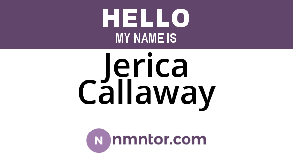 Jerica Callaway