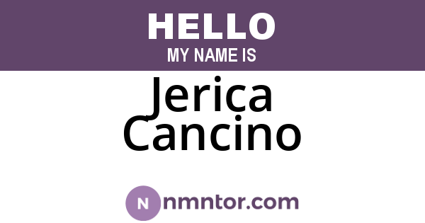 Jerica Cancino