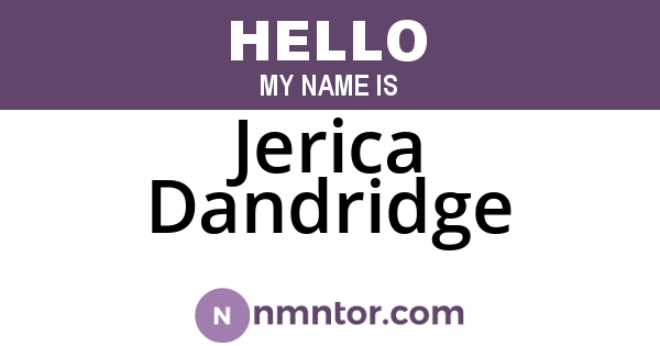 Jerica Dandridge