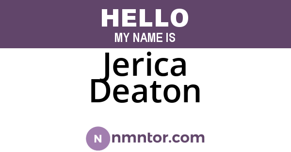 Jerica Deaton