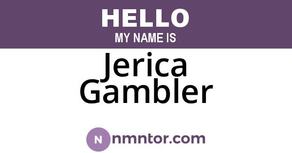 Jerica Gambler